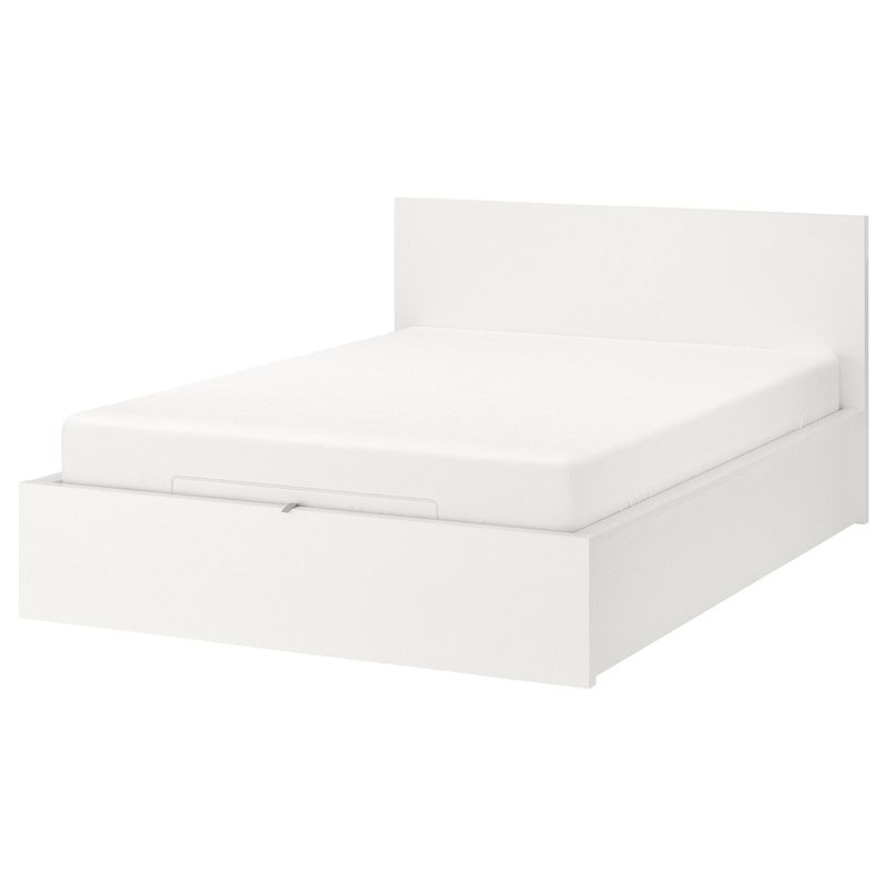 MALM Ottoman Bed — White, Double — product photo