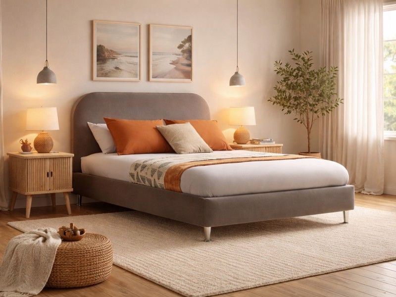 Silentnight Fara Fabric Double Bed Frame — product photo