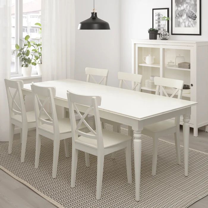 INGATORP Extending Table — White — product photo